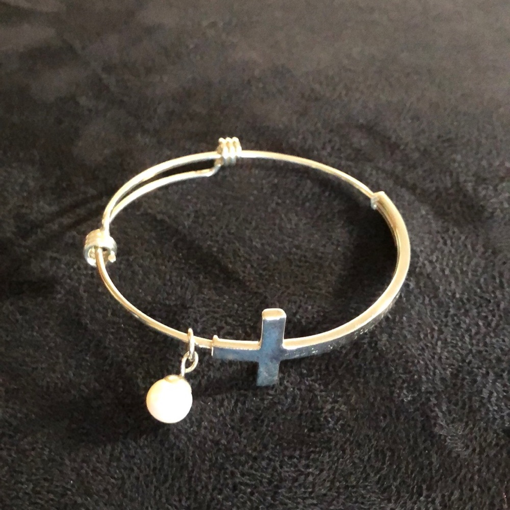 NWOT Sterling silver religious bracelet